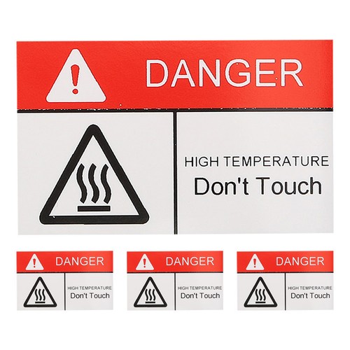 4pcs high temperature warning - high,