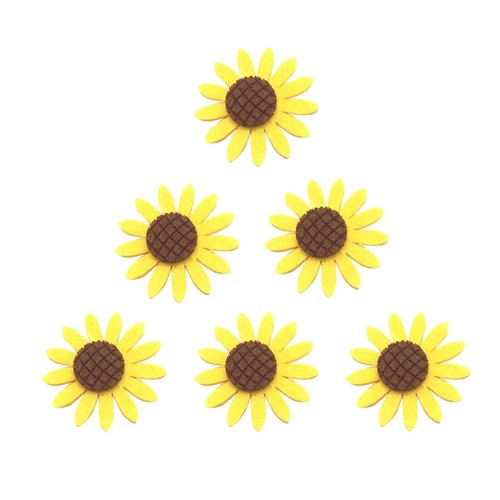 Reusable sunflower brooch - reusable,